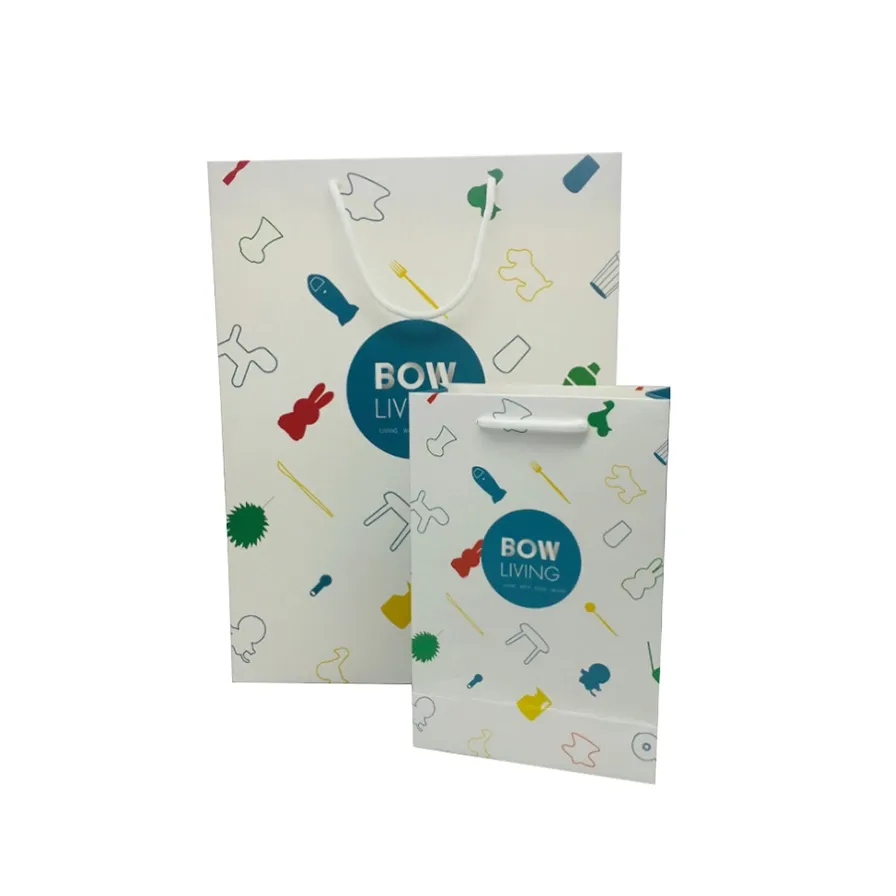 custom-white-paper-shopping-bags-two-sizes-front-view