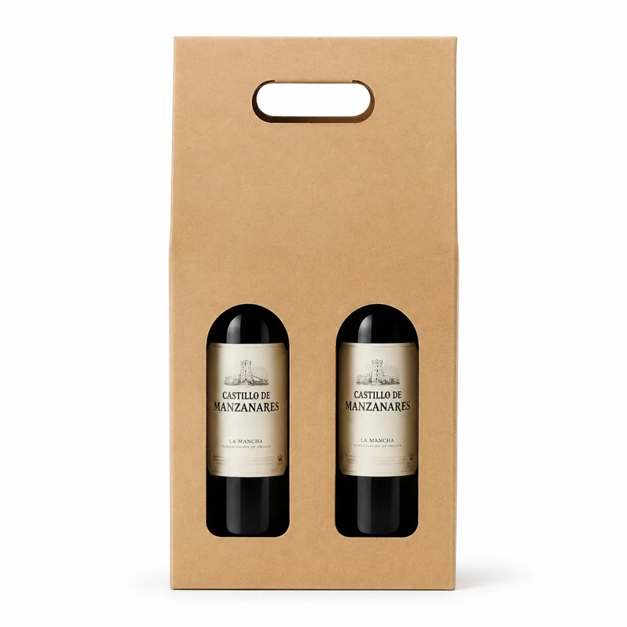 Kraft Paper Wine Box-4