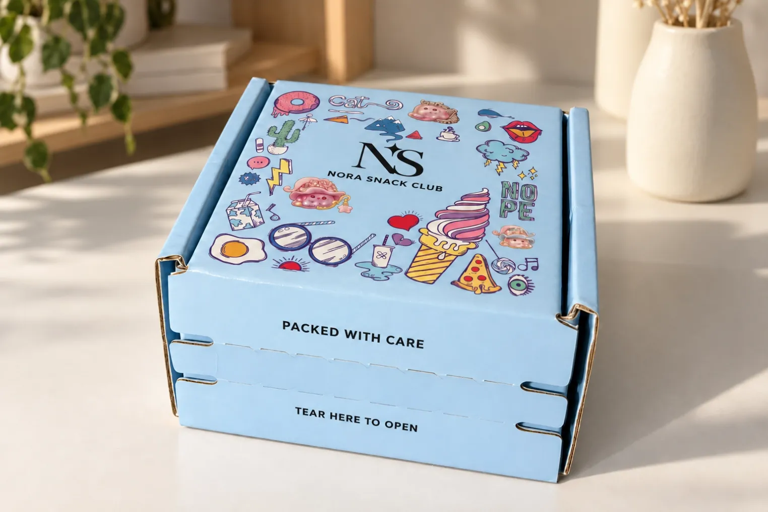 Custom Corrugated Tear-Strip Mailer Boxes