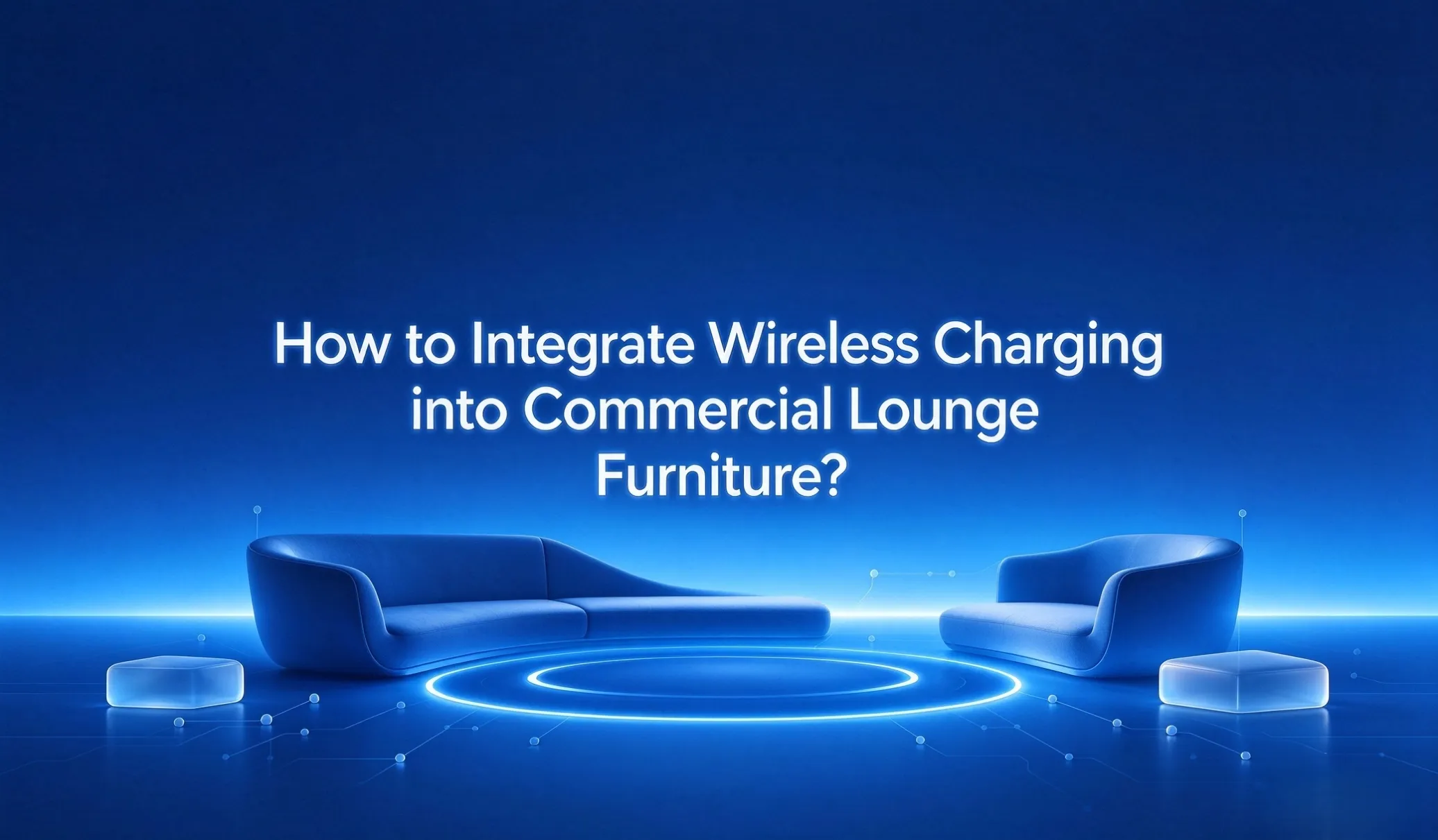 wireless charging for commercial lounge furniture