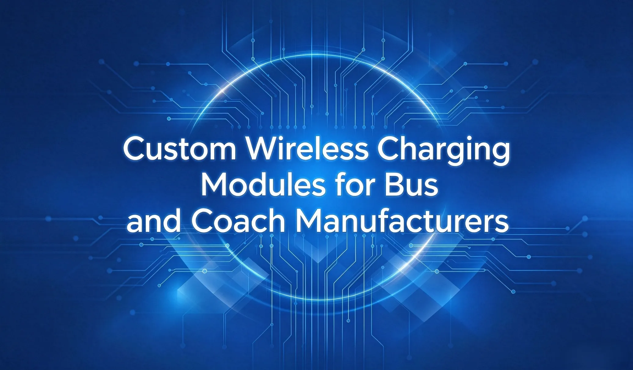 custom wireless charging module for buses