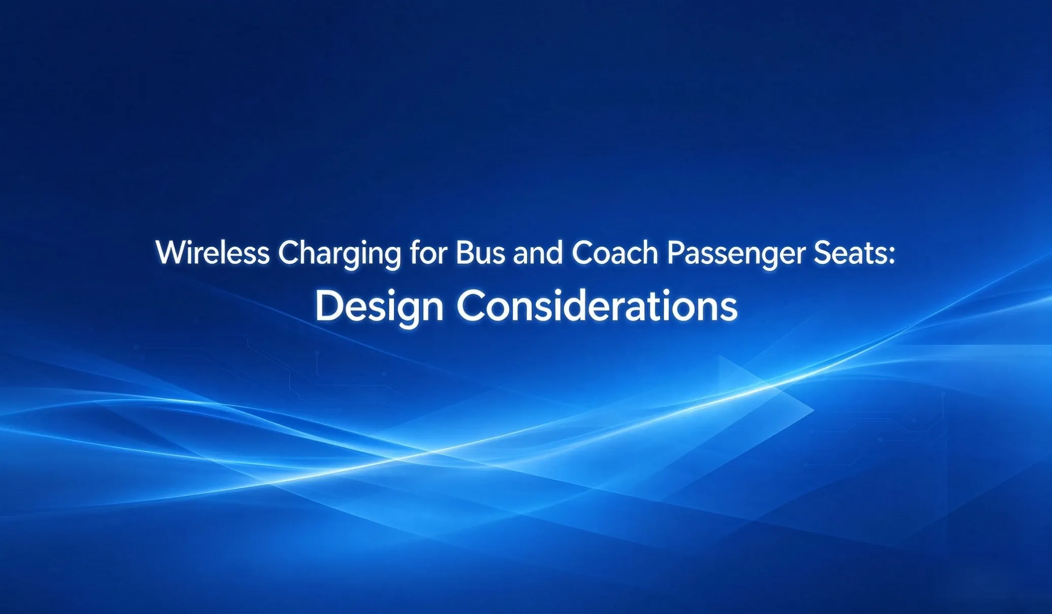 wireless charging for bus seats