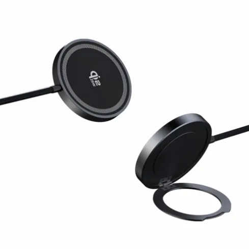 Qi2.2 25W ultra-slim magnetic wireless charger with stand