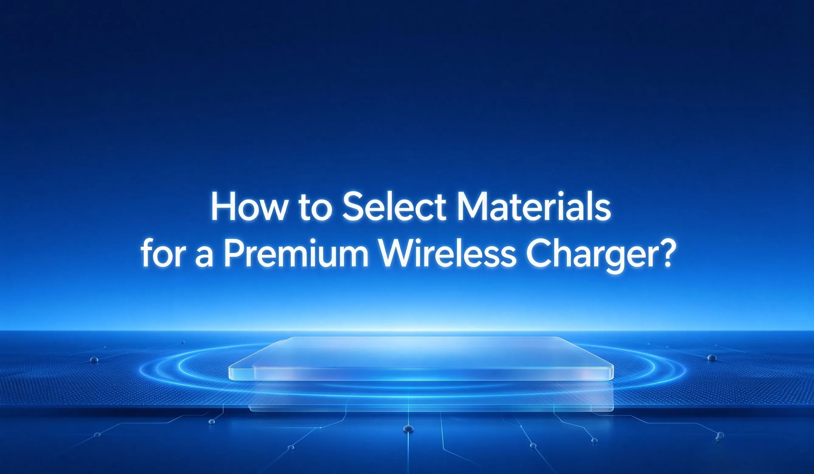 wireless charger materials