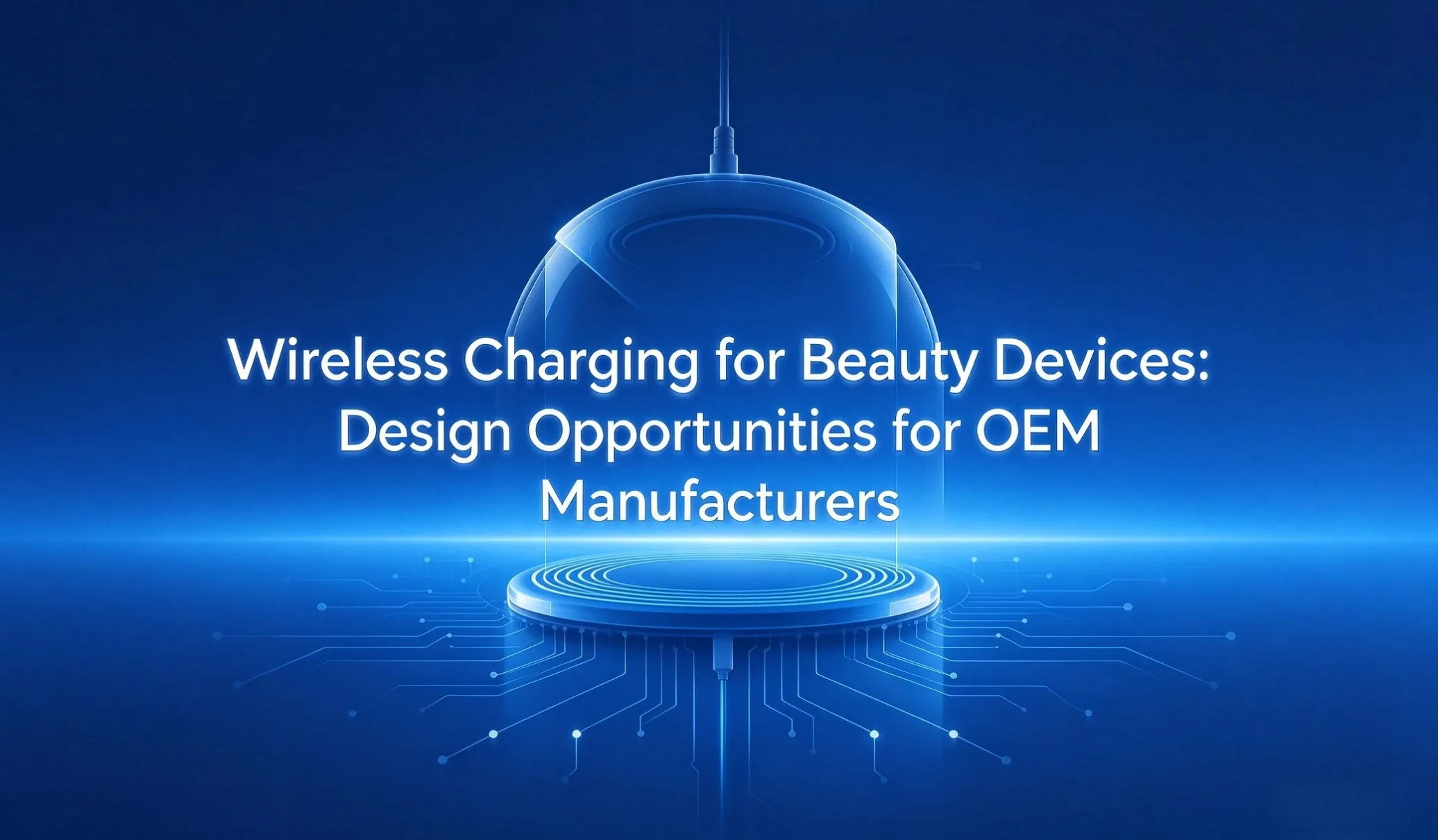 wireless charging for beauty devices