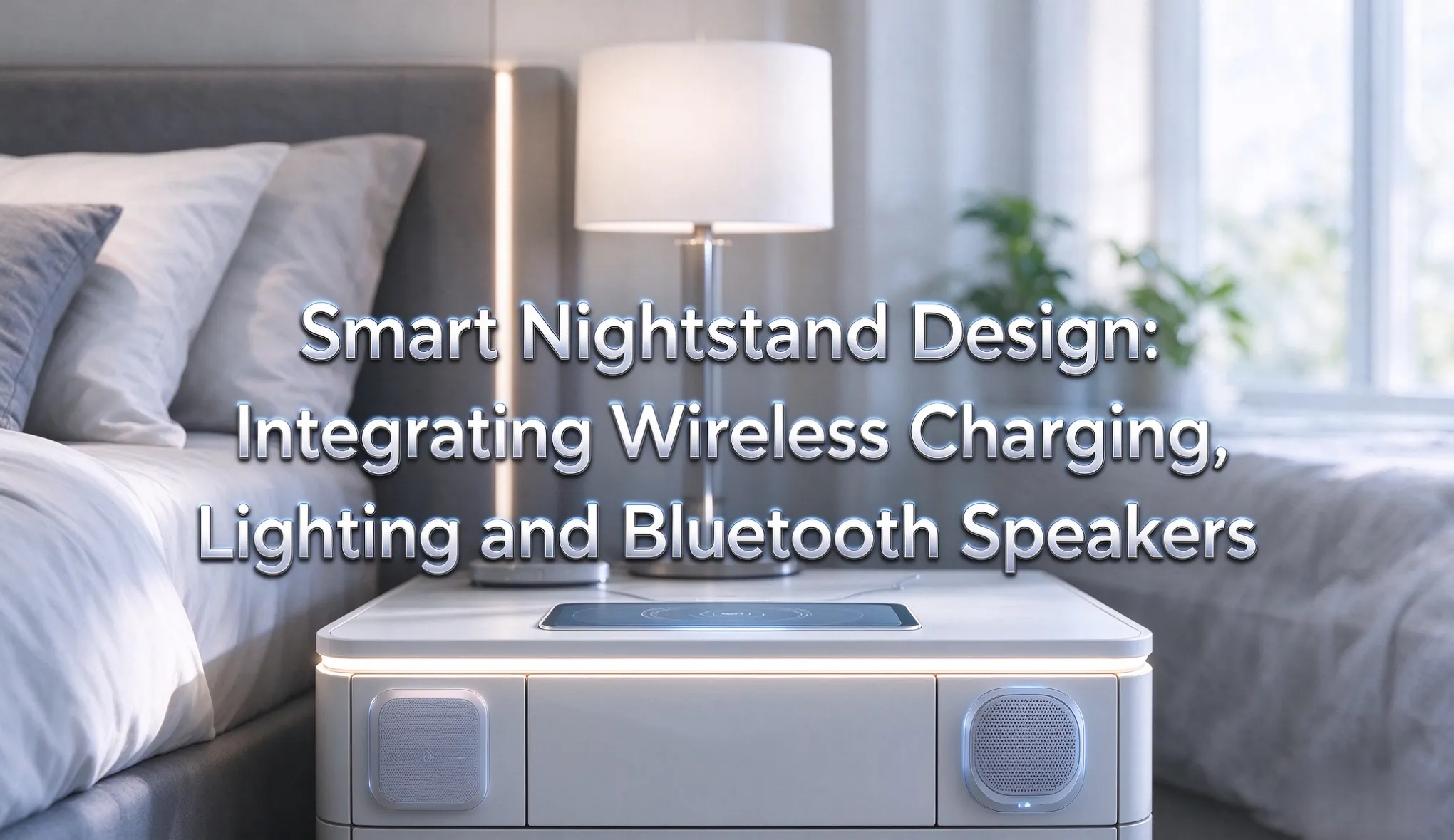 smart nightstand with wireless charging