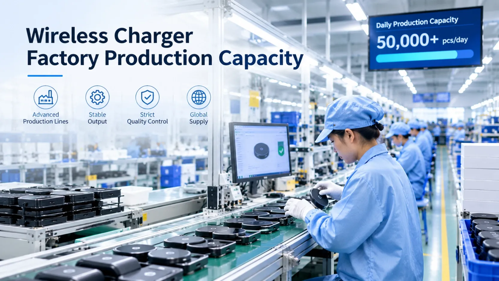 wireless charger factory production capacity