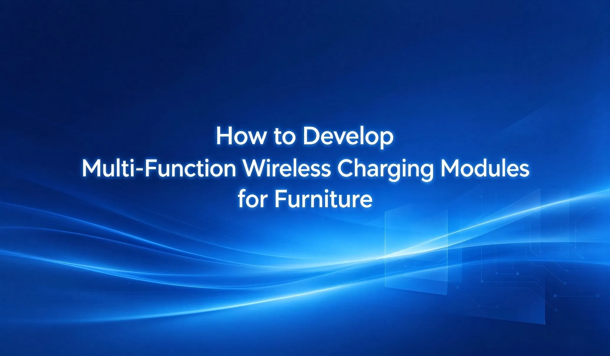 wireless charging module for furniture