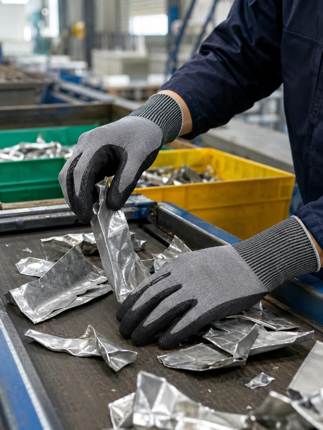 Custom cut-resistant gloves for architectural glass handling