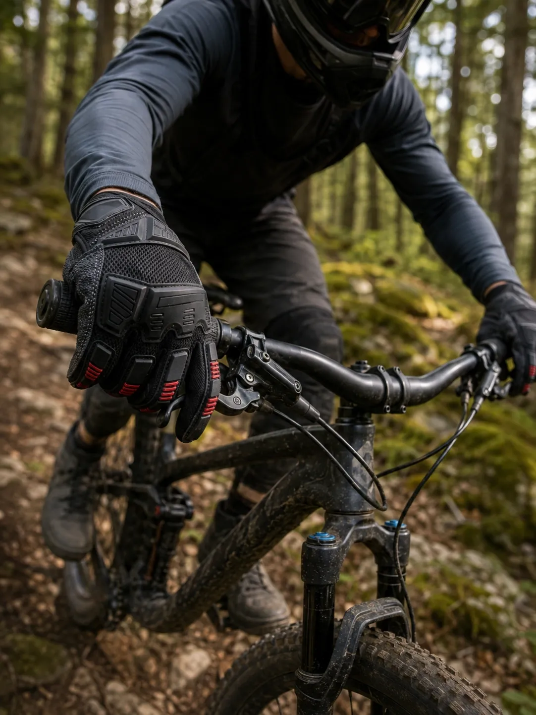 Custom TPR cycling gloves for mountain biking