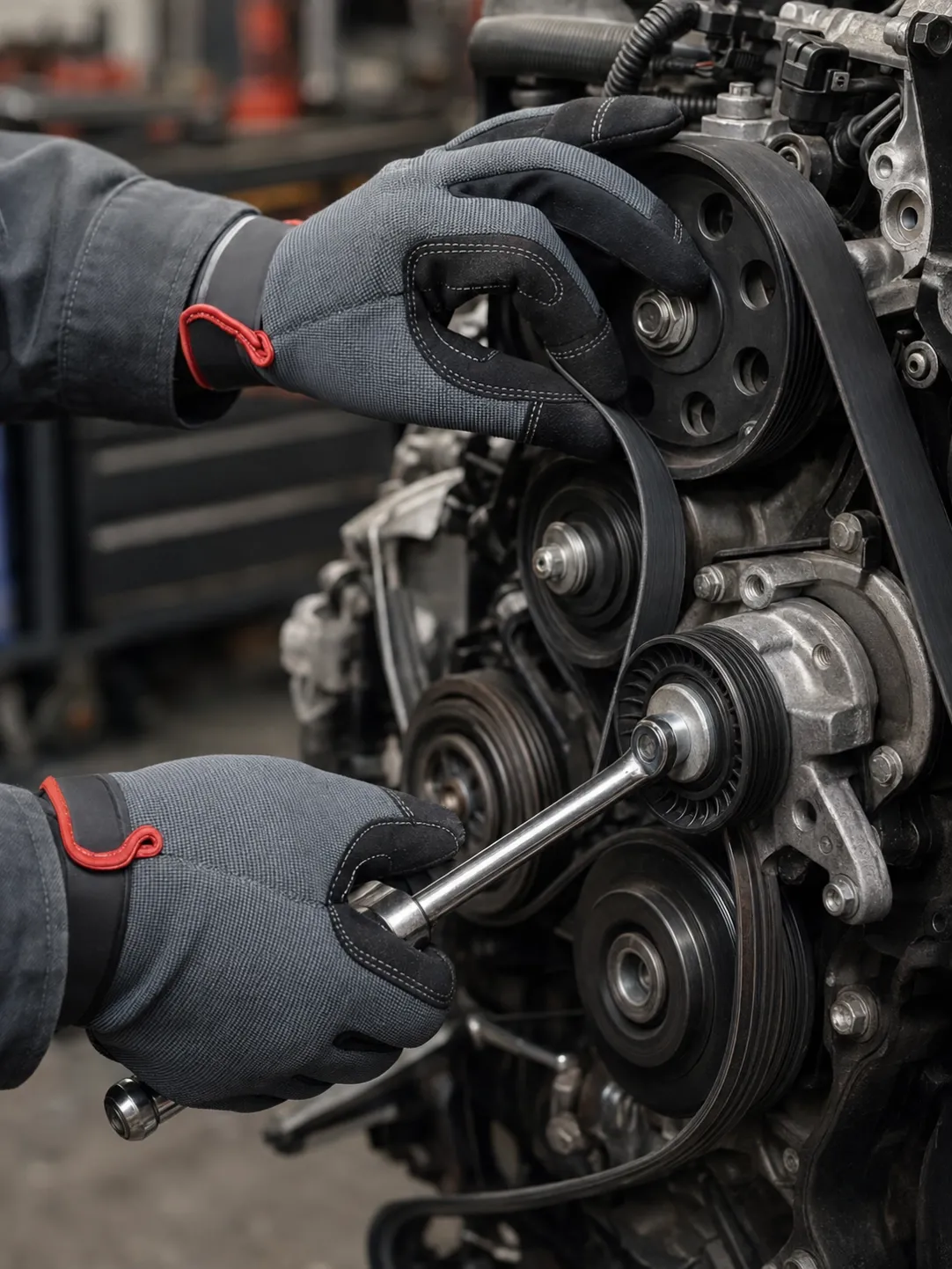 Custom mechanic gloves for automotive maintenance
