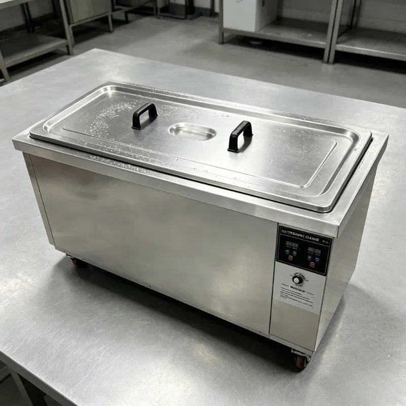 96L single-tank ultrasonic cleaner with 800mm long rectangular tank
