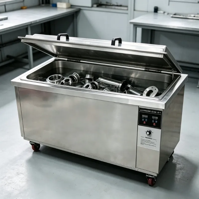 96L industrial rectangular ultrasonic cleaner for long metal parts