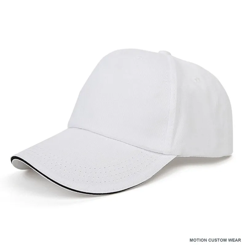 Custom cotton baseball cap in angle