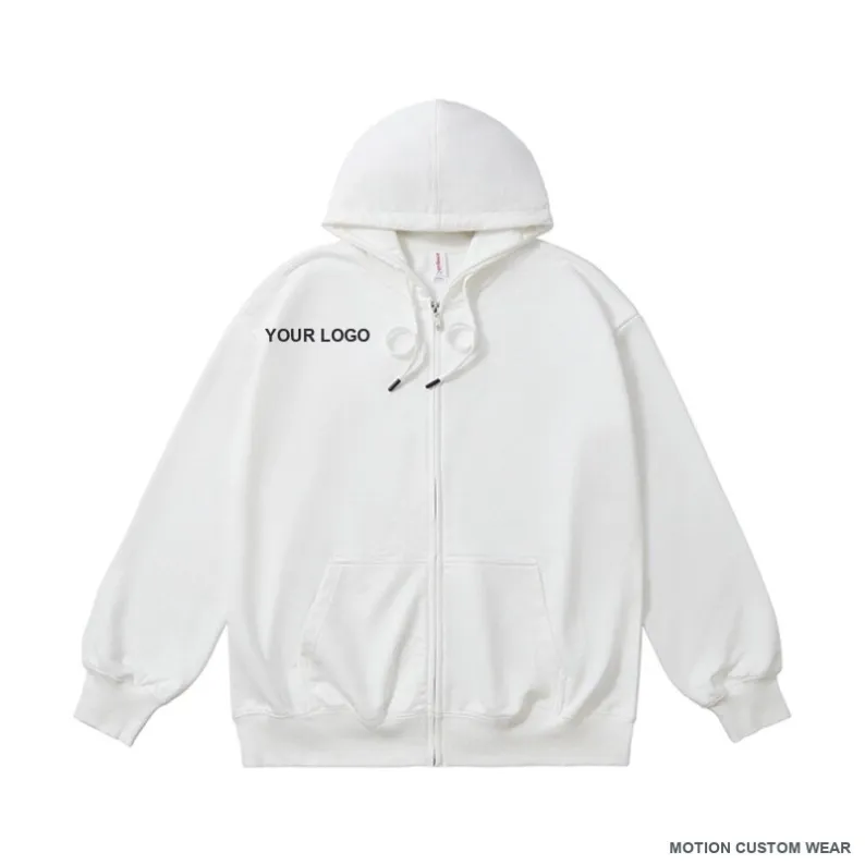 Custom zip hoodie view front