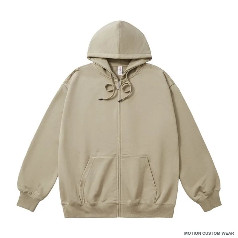 Custom zip hoodie view six
