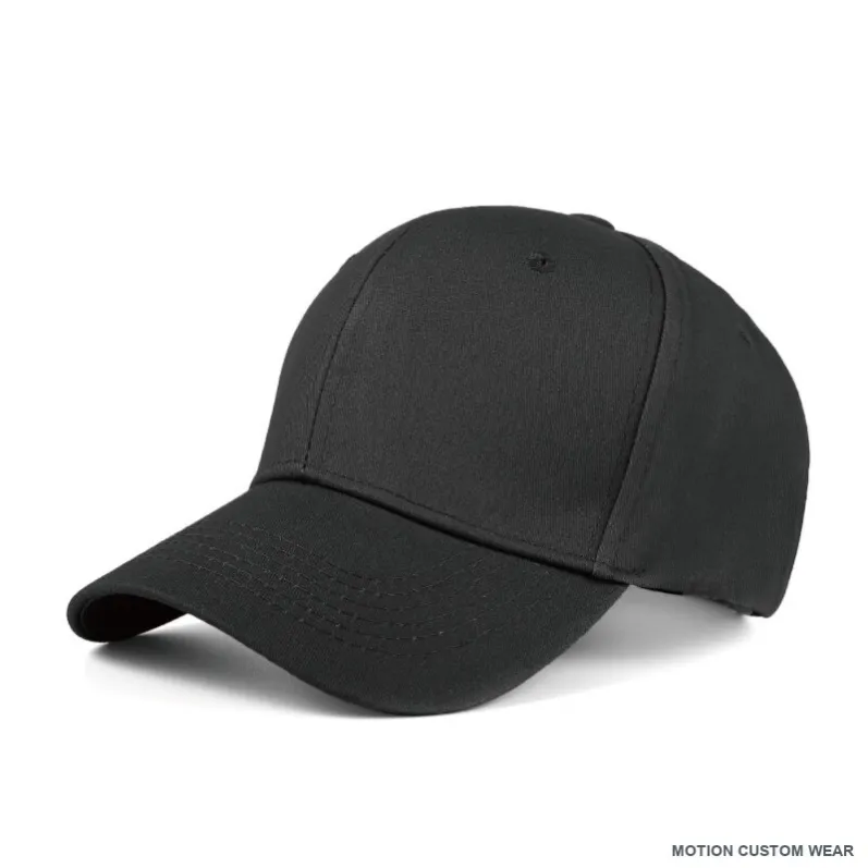 Custom structured cotton cap in angle