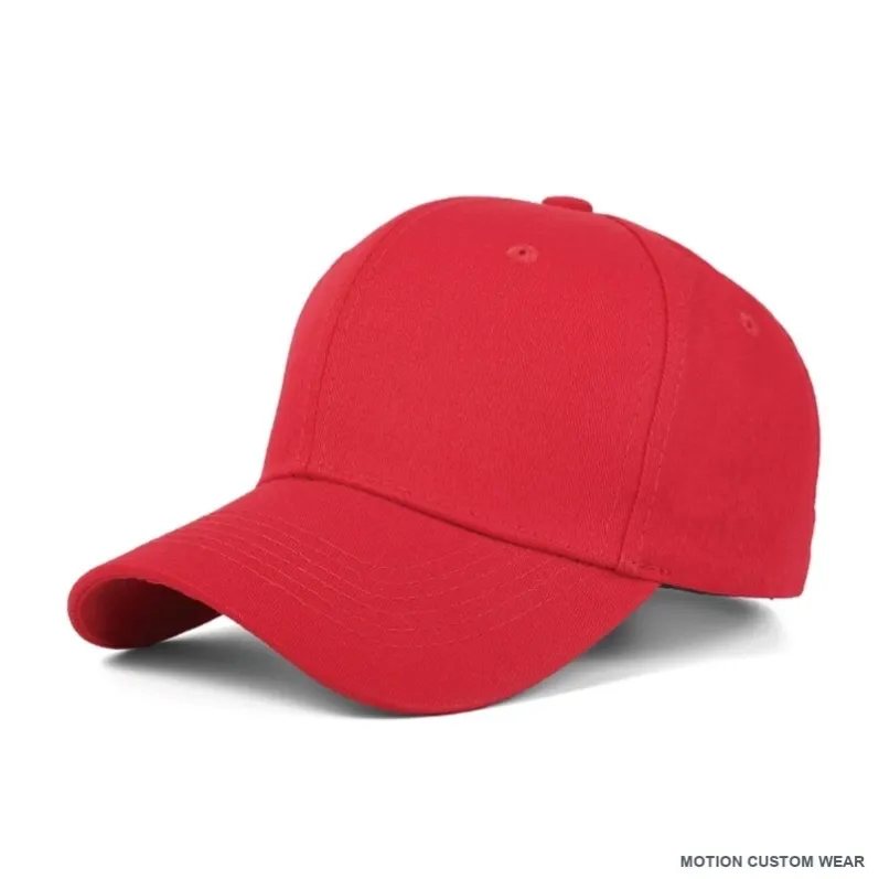 Custom structured cotton cap in detail