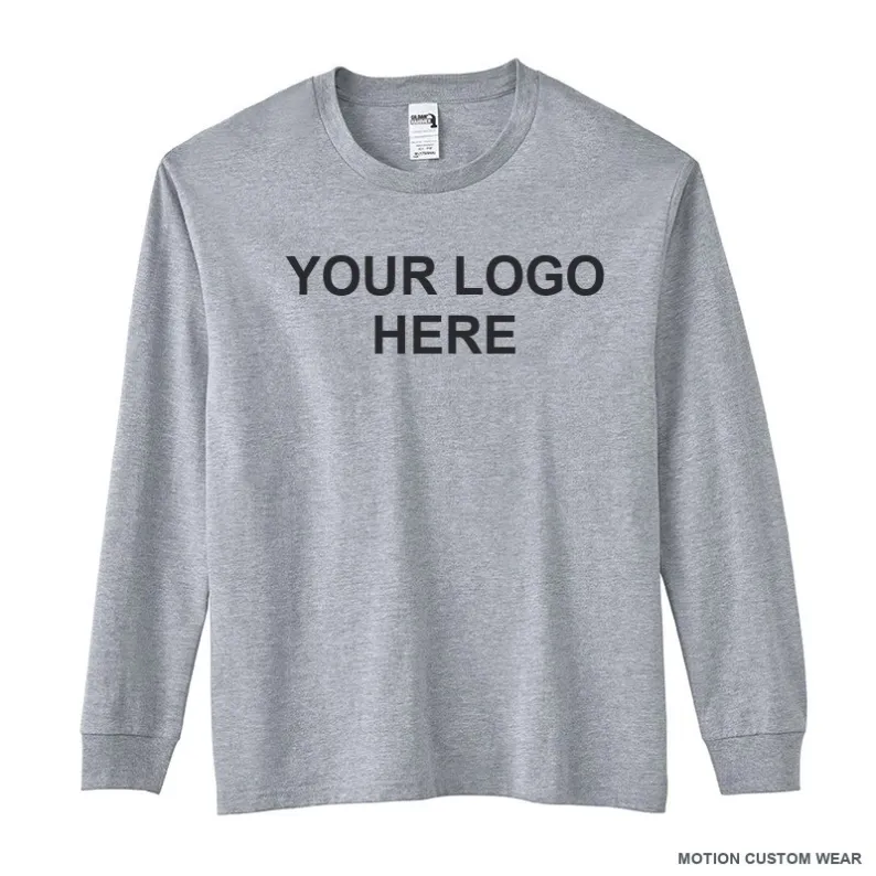 Custom 205 GSM long-sleeve t-shirt in front