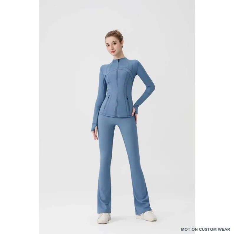 Custom flared-jacket activewear set view five