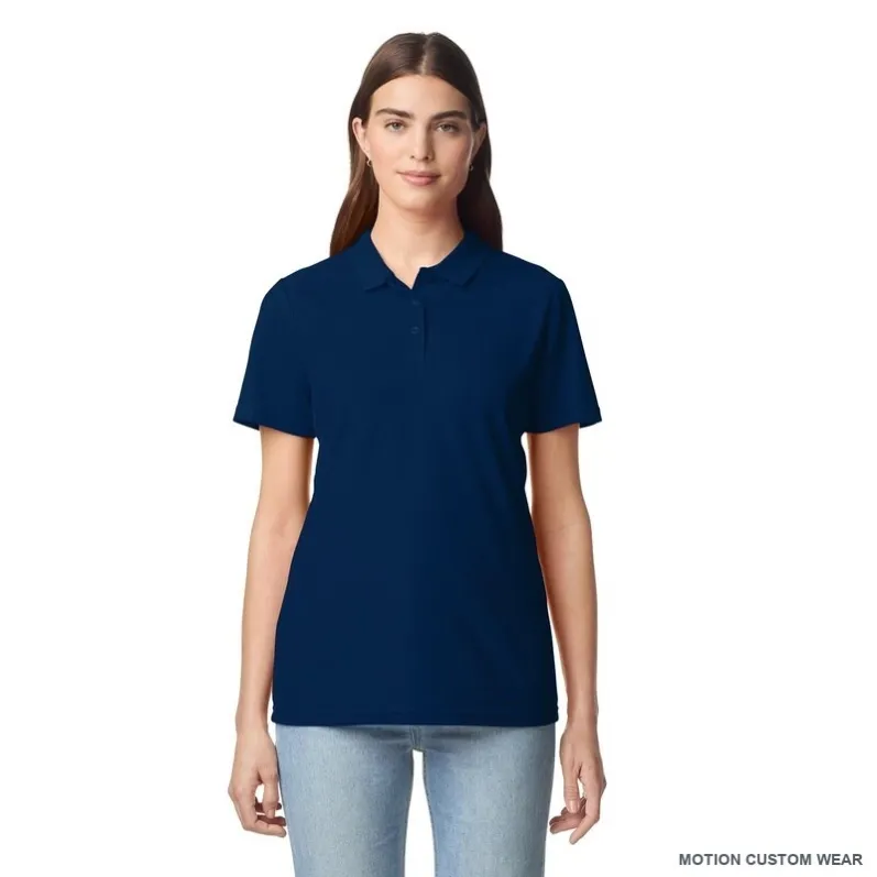 Custom lightweight polo shirt in detail