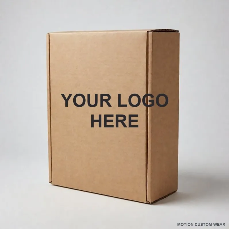 Custom Mailer Box shown with a placeholder YOUR LOGO HERE print