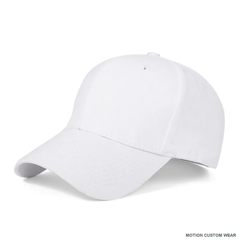 Custom structured cotton cap in front