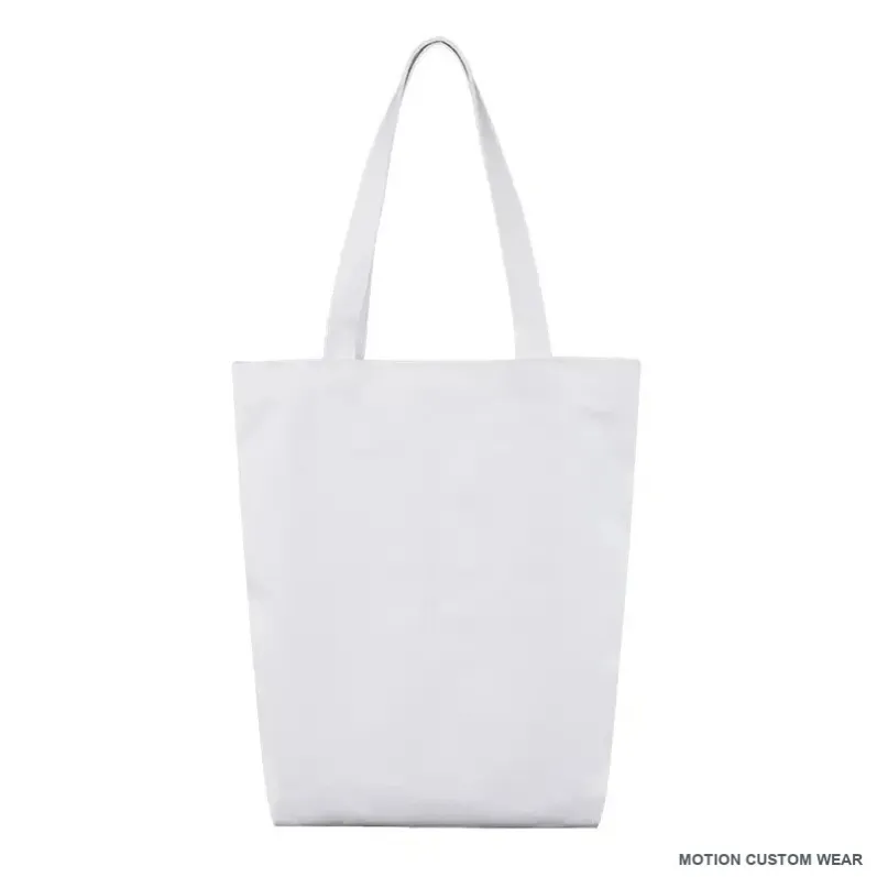 Custom 16 oz canvas tote bag view angle