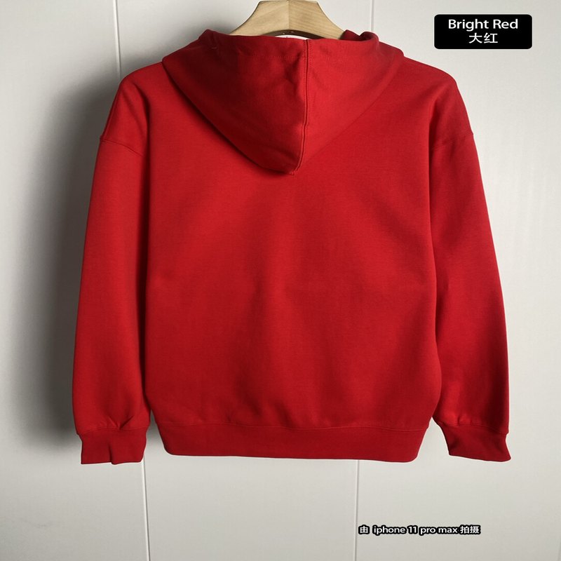 Custom health cotton pullover hoodie detail