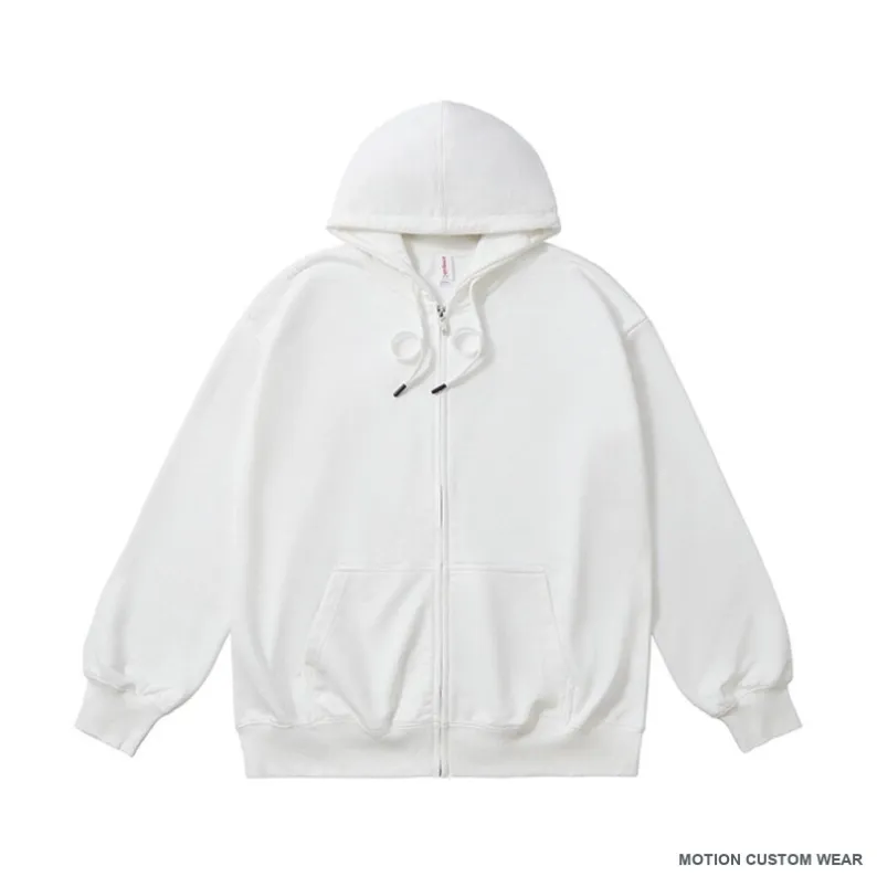 Custom zip hoodie view angle