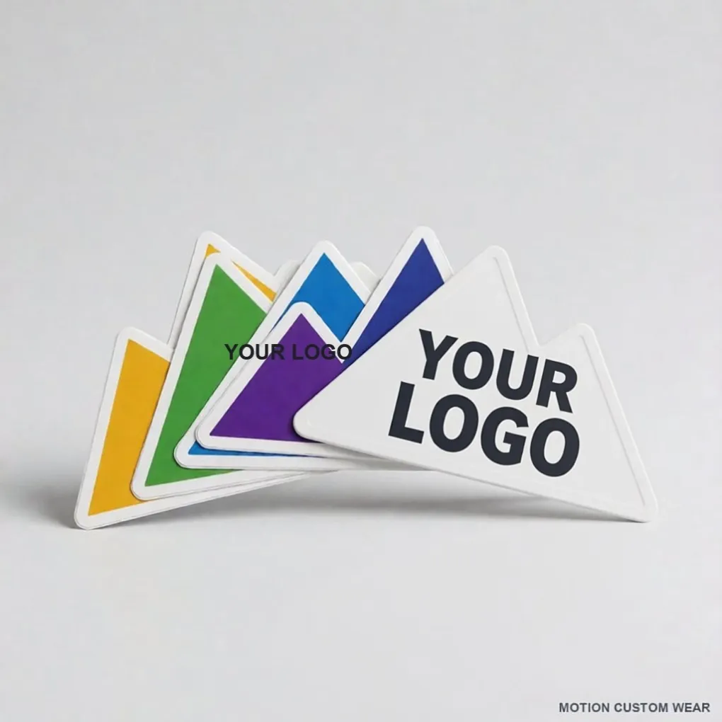 Custom Die-Cut Sticker Pack shown with a placeholder YOUR LOGO HERE print