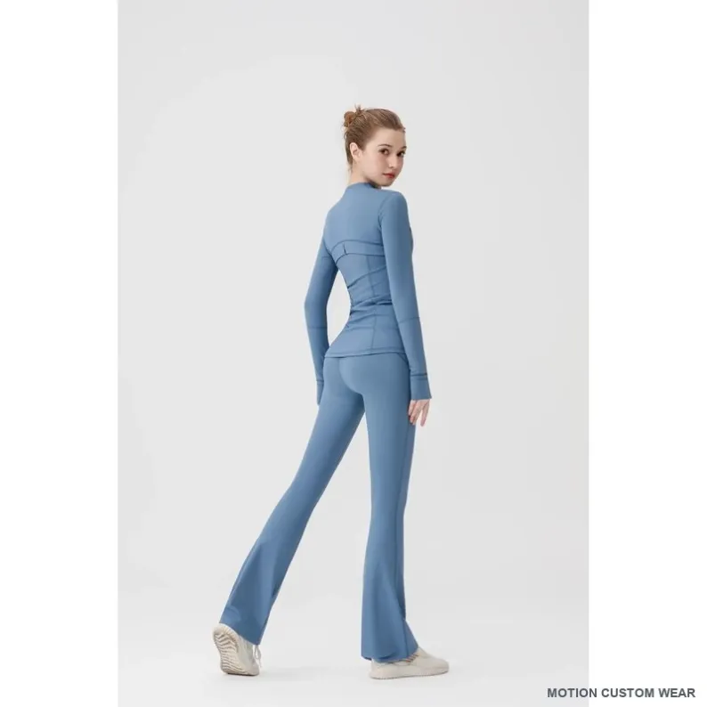 Custom flared-jacket activewear set view color four