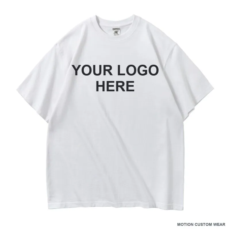 Custom 280 GSM drop-shoulder t-shirt in front