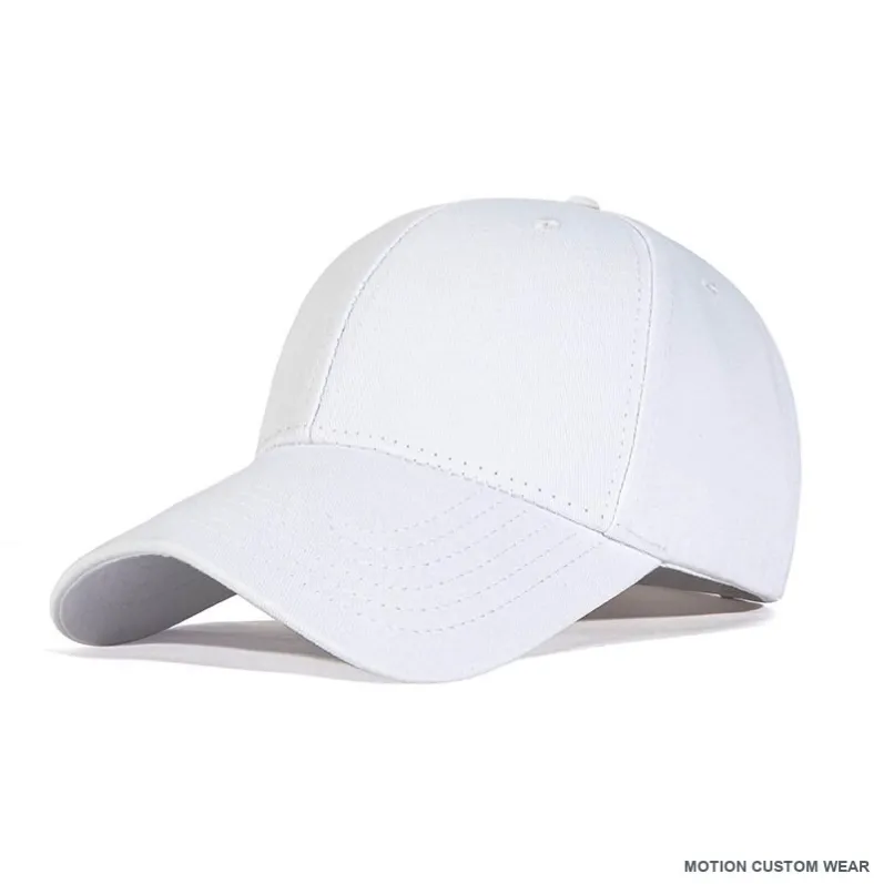 Custom premium cotton cap in angle