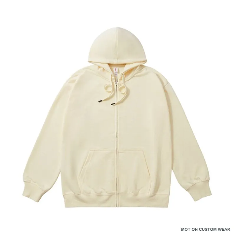 Custom zip hoodie view five