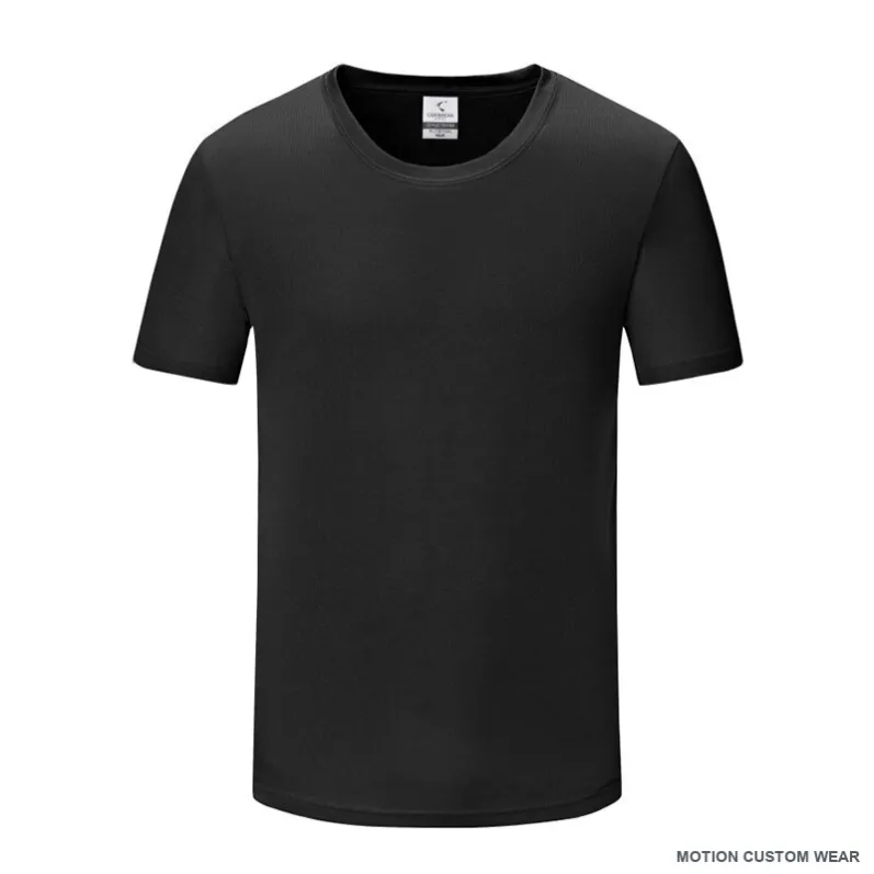Custom quick-dry performance t-shirt in angle