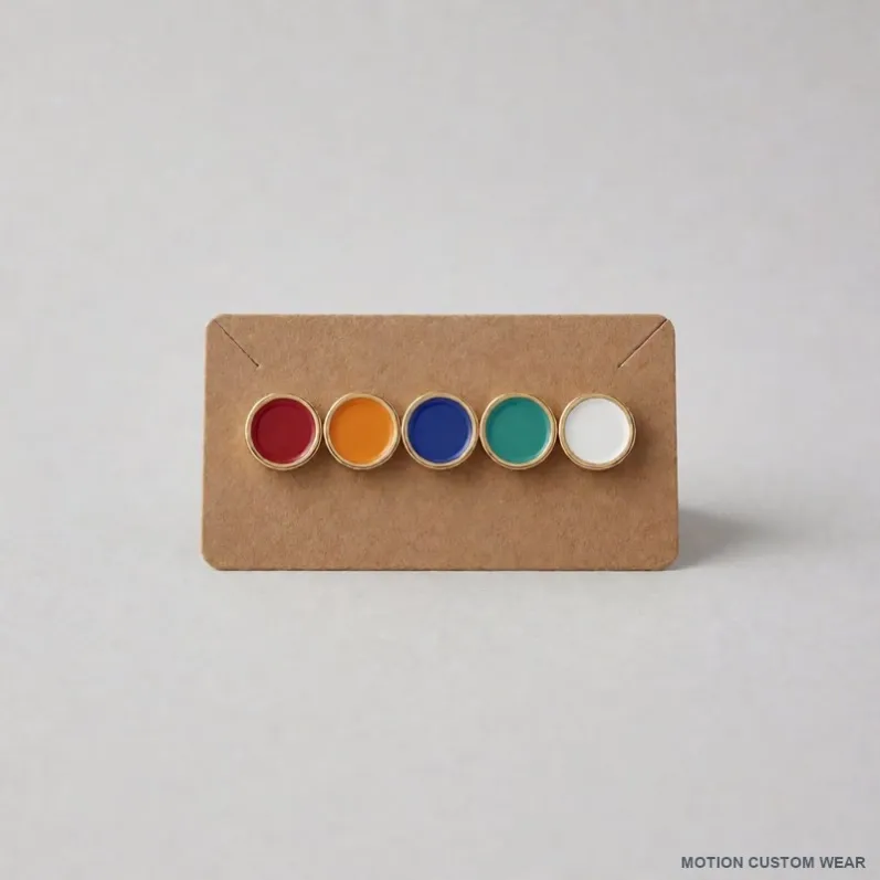 Custom hard enamel pin view color four