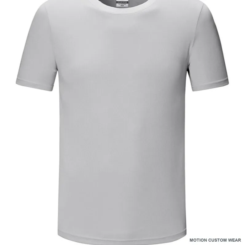 Custom quick-dry training t-shirt in detail