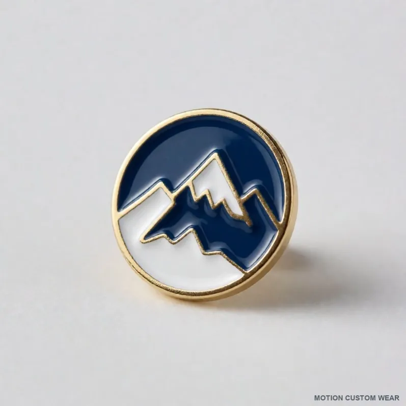 Custom hard enamel pin view front