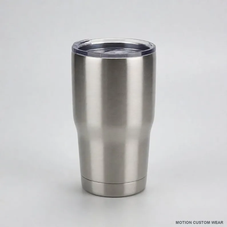Custom insulated tumbler view angle