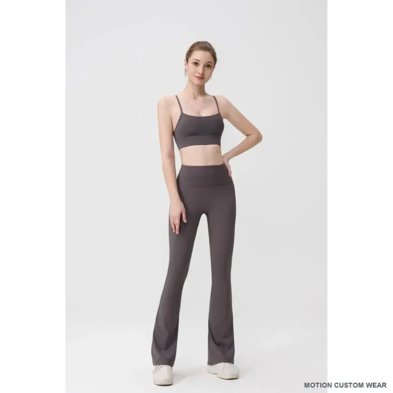 Custom flared-leg activewear set view five
