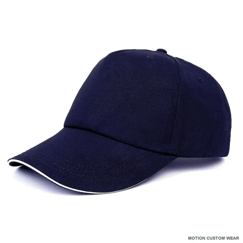 Custom cotton baseball cap in six