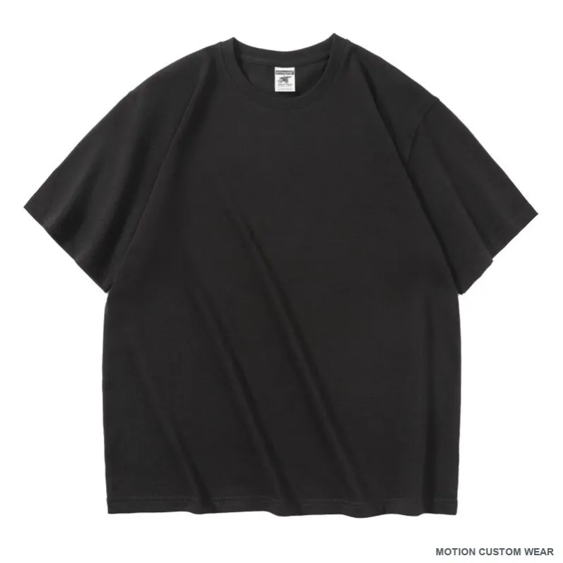 Custom 280 GSM drop-shoulder t-shirt in color four