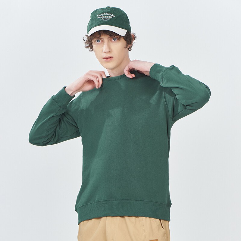 Custom crewneck sweatshirts in 12 stocked colors on hangers