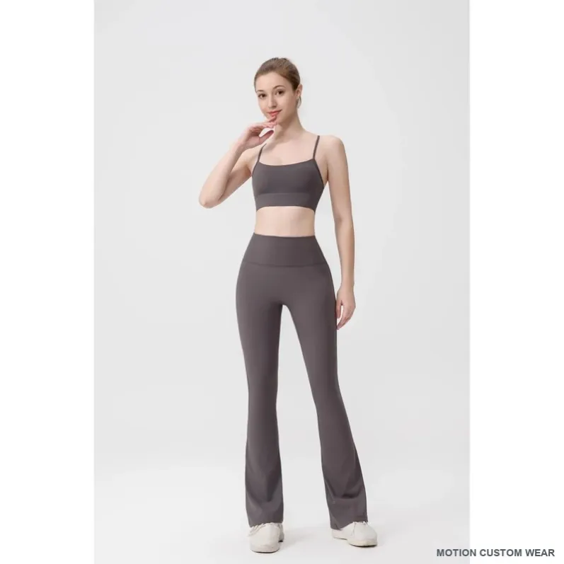 Custom flared-leg activewear set view color four