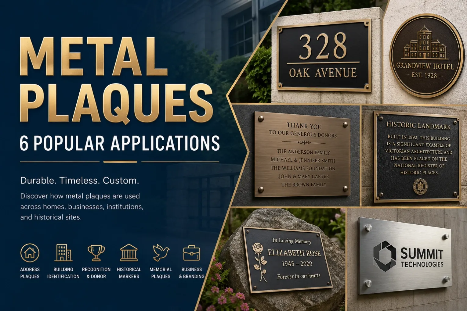 Metal Plaques – 6 Popular Applications