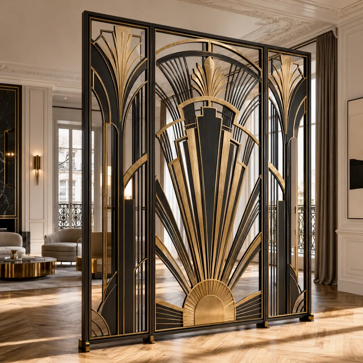 lounge-area-nickel-brass-mandala-design-hollow-screen-room-divider-1