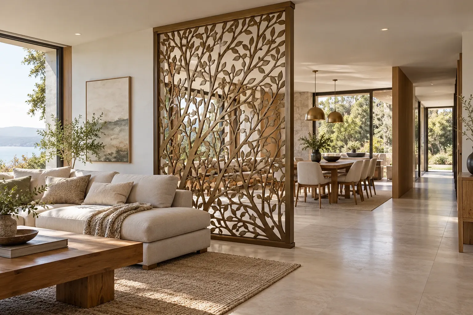 decorative-metal-room-divider-living-dining