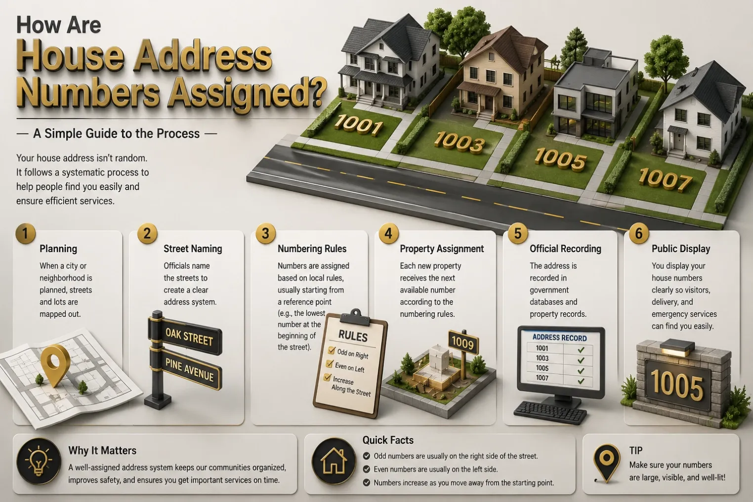 How Are House Address Numbers Assigned