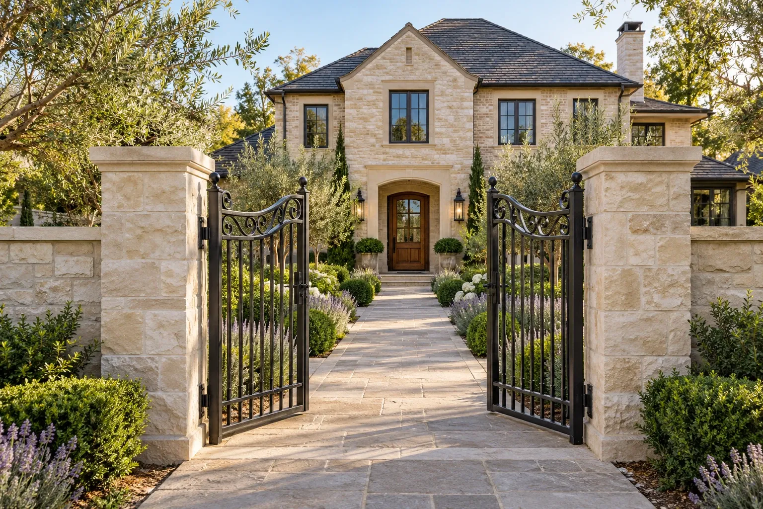courtyard-iron-gates-home-entrance